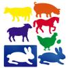 Henbea 716 "Farm Animals Stencil (6-Piece) view 1