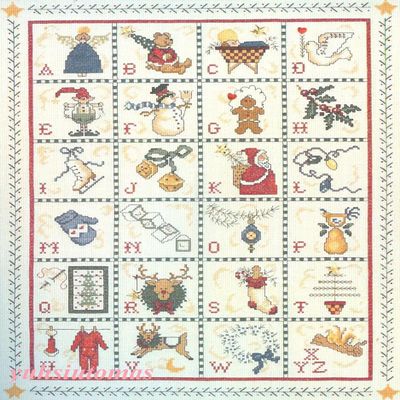 Christmas Alphabet Sampler - Cross Stitch Kit