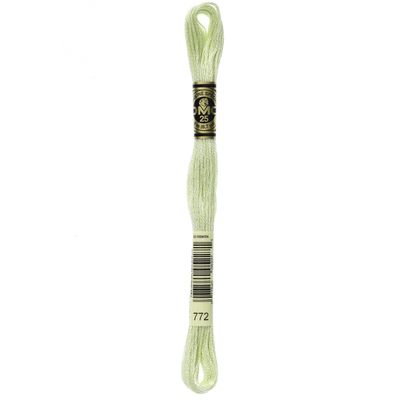 Bulk Buy: DMC Thread Six Strand Embroidery Cotton 8.7 Yards Light Pine Yellow Green 117-772 (12-Pack)