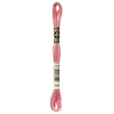 DMC Thread 6-Strand Embroidery Cotton 8.7 Yards Medium Rose 117-899 (12-Pack)