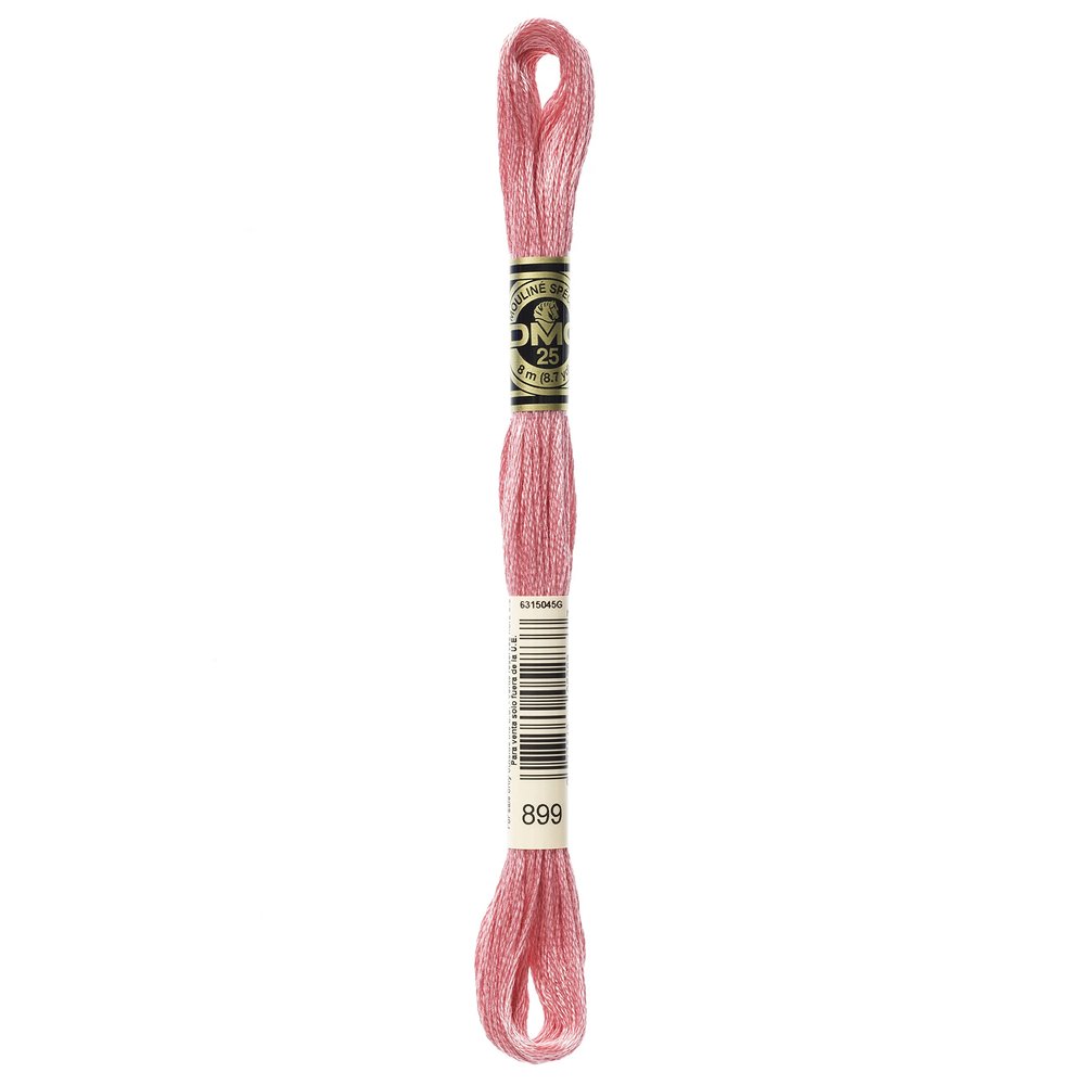 DMC Thread 6-Strand Embroidery Cotton 8.7 Yards Medium Rose 117-899 (12-Pack)