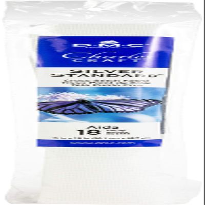 Charles Craft Silver Label Aida 18 Count 15"X18" Soft Tube-White3