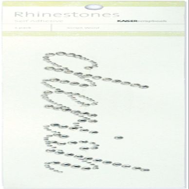 Kaisercraft Cherish Silver Rhinestone Self-Adhesive Word