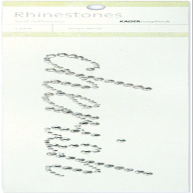 Kaisercraft Cherish Silver Rhinestone Self-Adhesive Word
