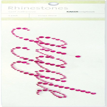 Kaisercraft Giggle Pink Rhinestone Self-Adhesive Word