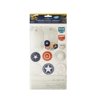 bulk buys Generation Z Chipboard Embellishment Stickers with Foil Accents