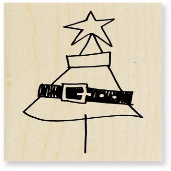 Jolly Tree Wood Mounted Rubber Stamp (H211)