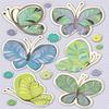 K&Company PoppySeed Butterfly Paisley Grand Adhesion view 1