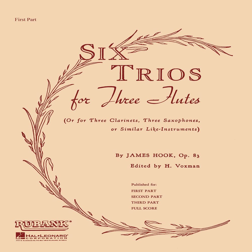 Six Trios for Three Flutes, Op. 83 First Part