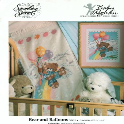 Bear and Balloons Cross Stitch Kit