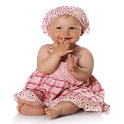 Burda Pattern 9584 Size (6M-9M-12M-2-3) Baby Girl Top Dress Panties Bandana