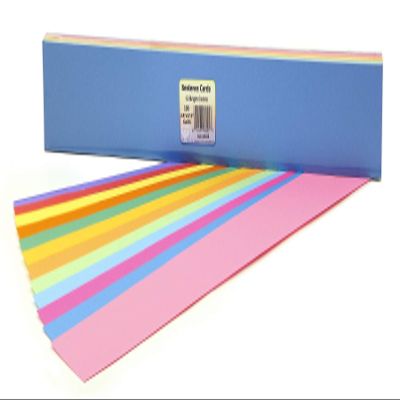 Hygloss Products Bright Word Cards - Mini Sentence Strips - Great for Arts and Crafts, Decorations, Classroom Activities - Cardstock - Unruled - Assorted Colors - 2.5" High x 17.5" Long - 100 Pieces
