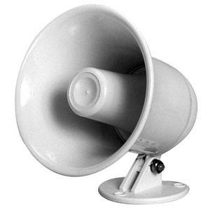 SPECO SPC-5P 5 ROUND PA SPKR. WHITE ABS 15W MAX. 3.5MM PLUG