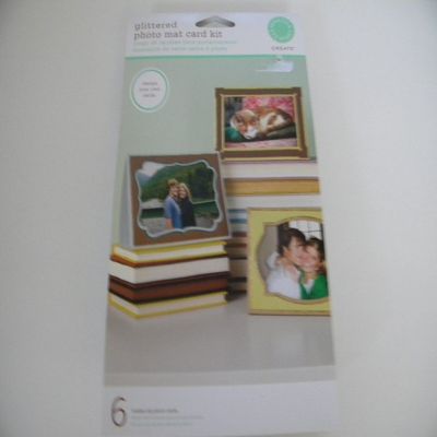 Glittered Photo Mat Card Kit