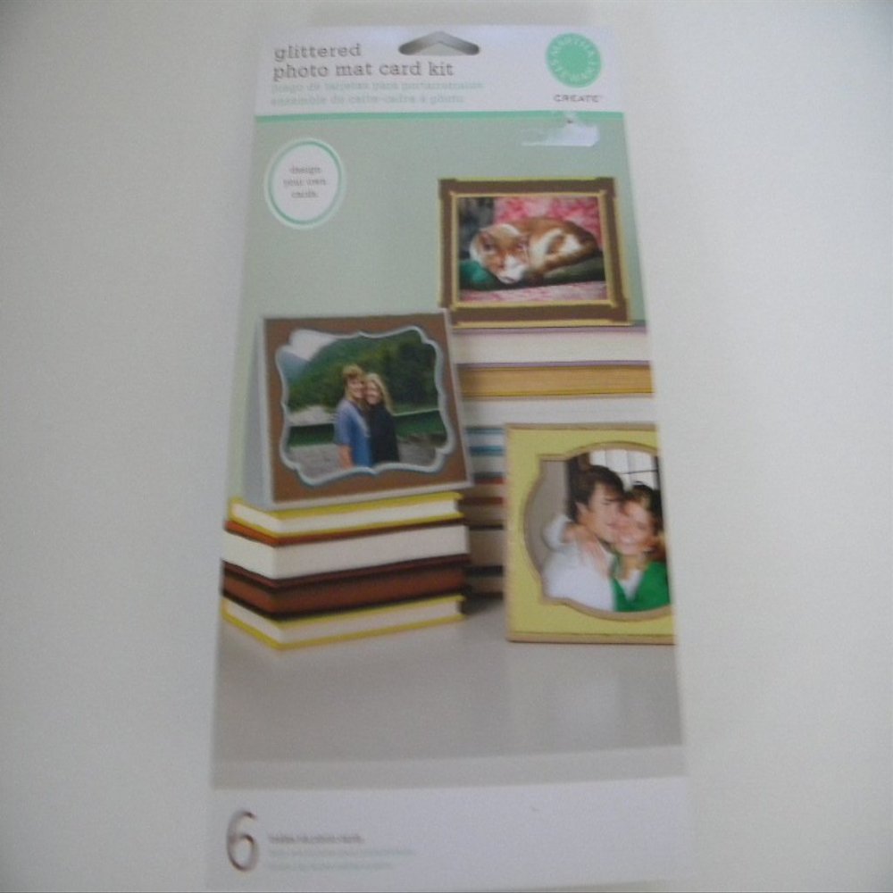 Glittered Photo Mat Card Kit