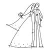 Cling Happy Couple - Rubber Stamps view 1