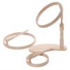 Elbesee 15 cm, 20 cm & 25 cm Wood Hoop seat Frame Set 6", 8" & 10", Brown, 34 x 30 x 22 cm view 1