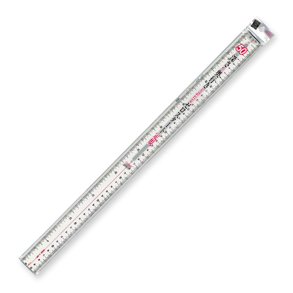 Kyoei Plastics ORIONS Methacrylic Double-Cut Straight Ruler, 19.7 inches (50 cm) A-3051