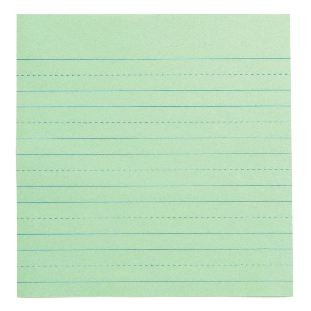 School Smart Green Newsprint Practice Paper, 3/4 Inch Rule, 12 x 9 Inches, 500 Sheets