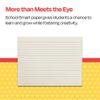 School Smart Red & Blue Newsprint Paper, 3/4 Inch Ruled, 11 x 8-1/2 Inches, 500 Sheets, White view 3