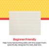 School Smart Red & Blue Newsprint Paper, 3/4 Inch Ruled, 11 x 8-1/2 Inches, 500 Sheets, White view 4