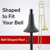 Hamilton KB952 Trombone Stand, Stable Tripod Base, Spring-Cushioned Bell Cup, Built for Daily Use, Folds for Travel view 3