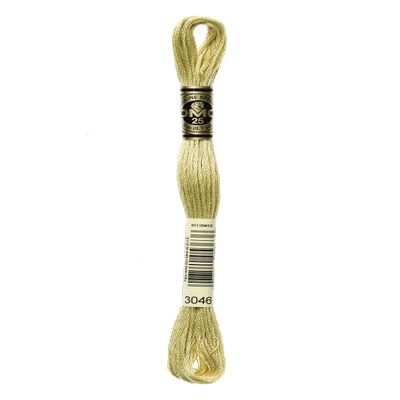 Dmc 6-Strand Embroidery Cotton 8.7yd-Medium Yellow Beige
