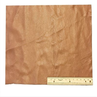 Upholstery Leather Piece Cowhide Light Brown Light Weight 12 x 24 inches 2 SF