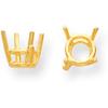 FindingKing 14K Gold 4 Prong Round Basket Setting 3.1mm view 1