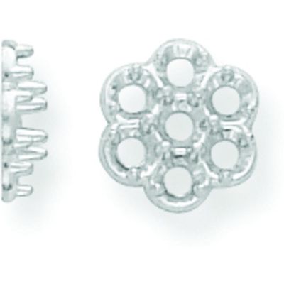 FindingKing 14K White Gold Cluster Setting 2.4mm (x7)