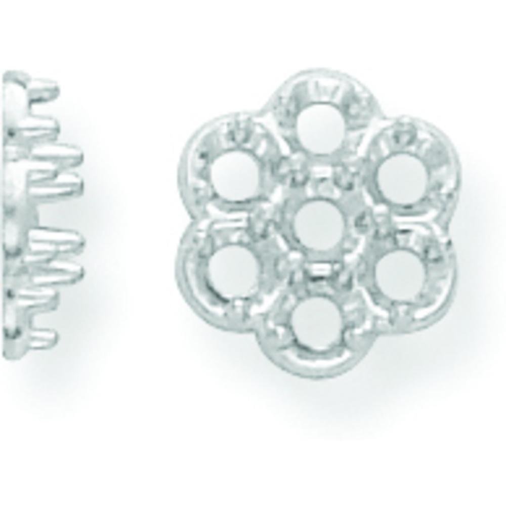 FindingKing 14K White Gold Cluster Setting 2.4mm (x7)