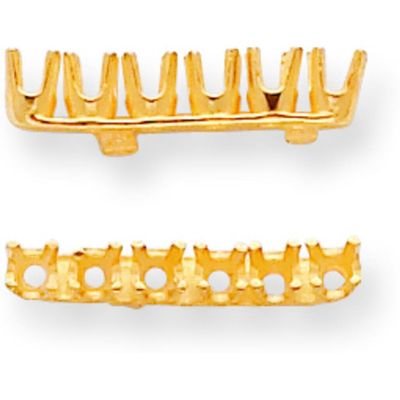 FindingKing 14K Gold 0.06cttw Strip Setting