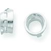 14K White Gold Round Stone Seat Bezel Setting 2.4mm view 1