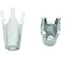 FindingKing 14K White Gold 4 Prong Round High Base Setting 2.2mm view 1