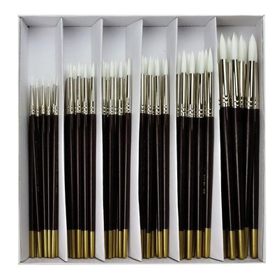 Royal and Langnickel White Taklon Round Set of 72
