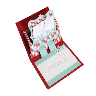 Sizzix Bigz XL BIGkick/Big Shot Die, Gift Card Holder/for You 3, D Card Pop, Up