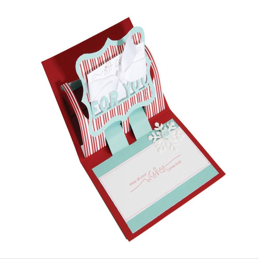 Sizzix Bigz XL BIGkick/Big Shot Die, Gift Card Holder/for You 3, D Card Pop, Up