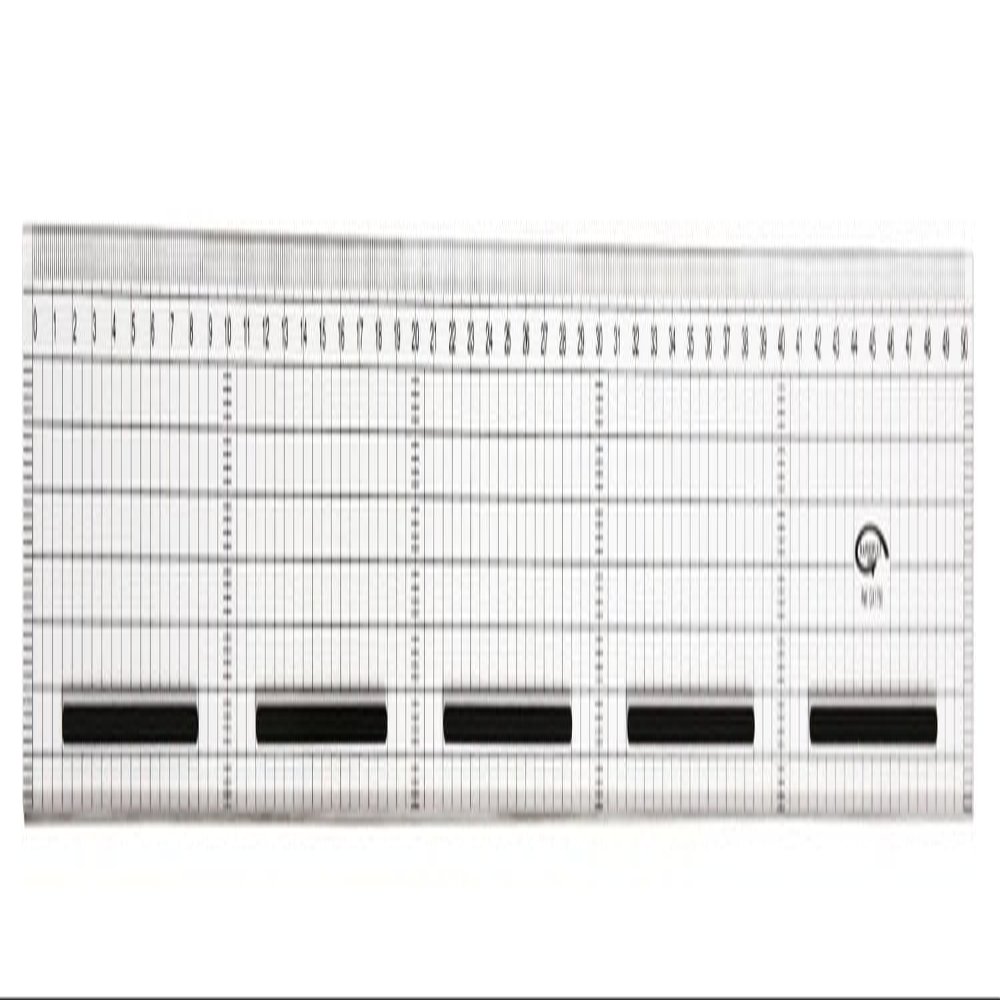 Anti-Slip Grid Steel Edge Cutting Ruler - 50 cm