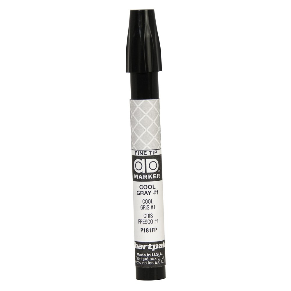 Chartpak Ad Markers cool gray 1 fine point nib