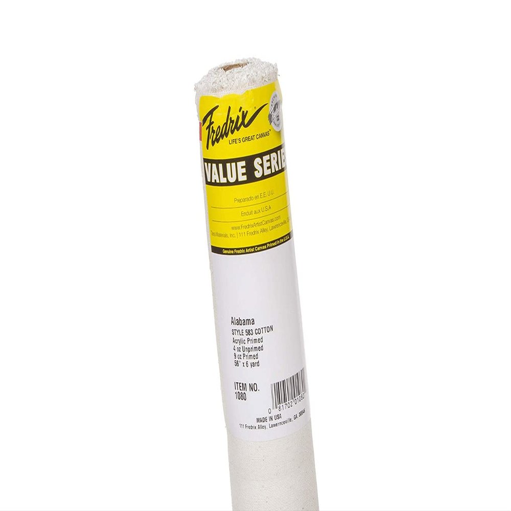 Fredrix Alabama Primed Cotton Canvas Rolls 56 in. x 12 yd. roll