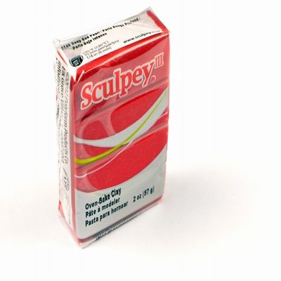 Sculpey Iii Polymer Clay 2oz-Deep Red Pearl