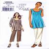 VOGUE PATTERNS V8656 Misses' Tunic and Pants, Size F5 (16-18-20-22-24) view 1