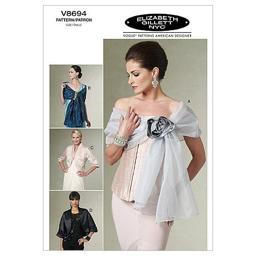 Vogue Patterns V8694 Misses' Wrap and Jacket, Size Z (LRG-XLG)