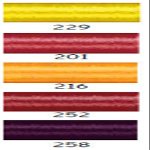 YLI 20211-DG6 5 Count Diane Gaudynski Silk Thread Sample Set, Tuscany Sunset