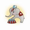 Animal Crackers Snag'em Stamps Elephant view 1