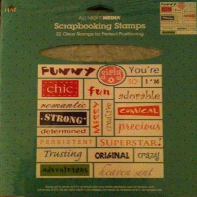 All Night Media Scrapbooking Clear Stamps 91408 More Attitudes