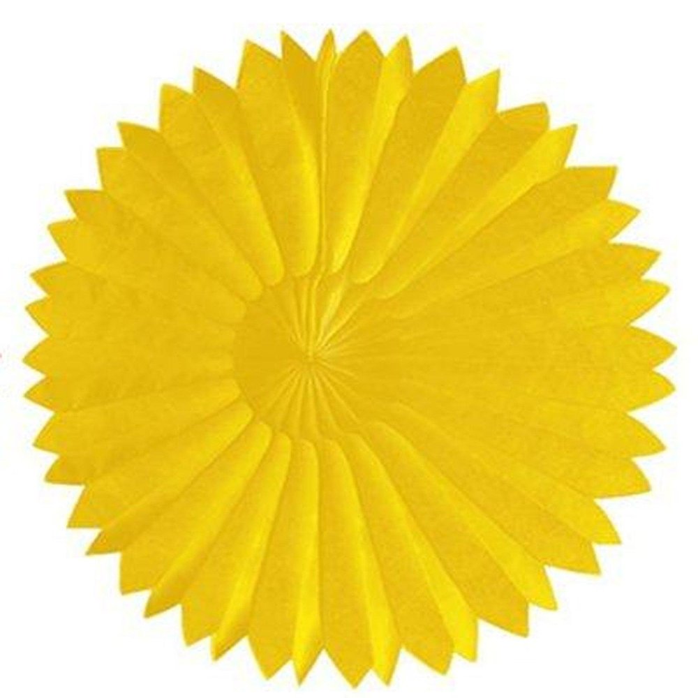 Creative Converting Mens Paper Tissue Fan Yellow Medium
