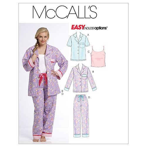 McCall's Patterns M5990 Misses'/Women's Tops, Camisole and Pants, Size B5 (8-10-12-14-16)