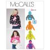 McCall's Patterns M6158 Children's/Girls' Hoodies and Bag, Size CCE (3-4-5-6) view 1