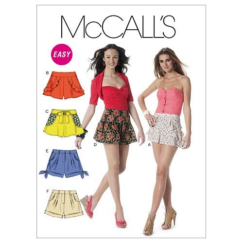 McCall's Patterns M6328 Shorts, Size AX5 (4-6-8-10-12)